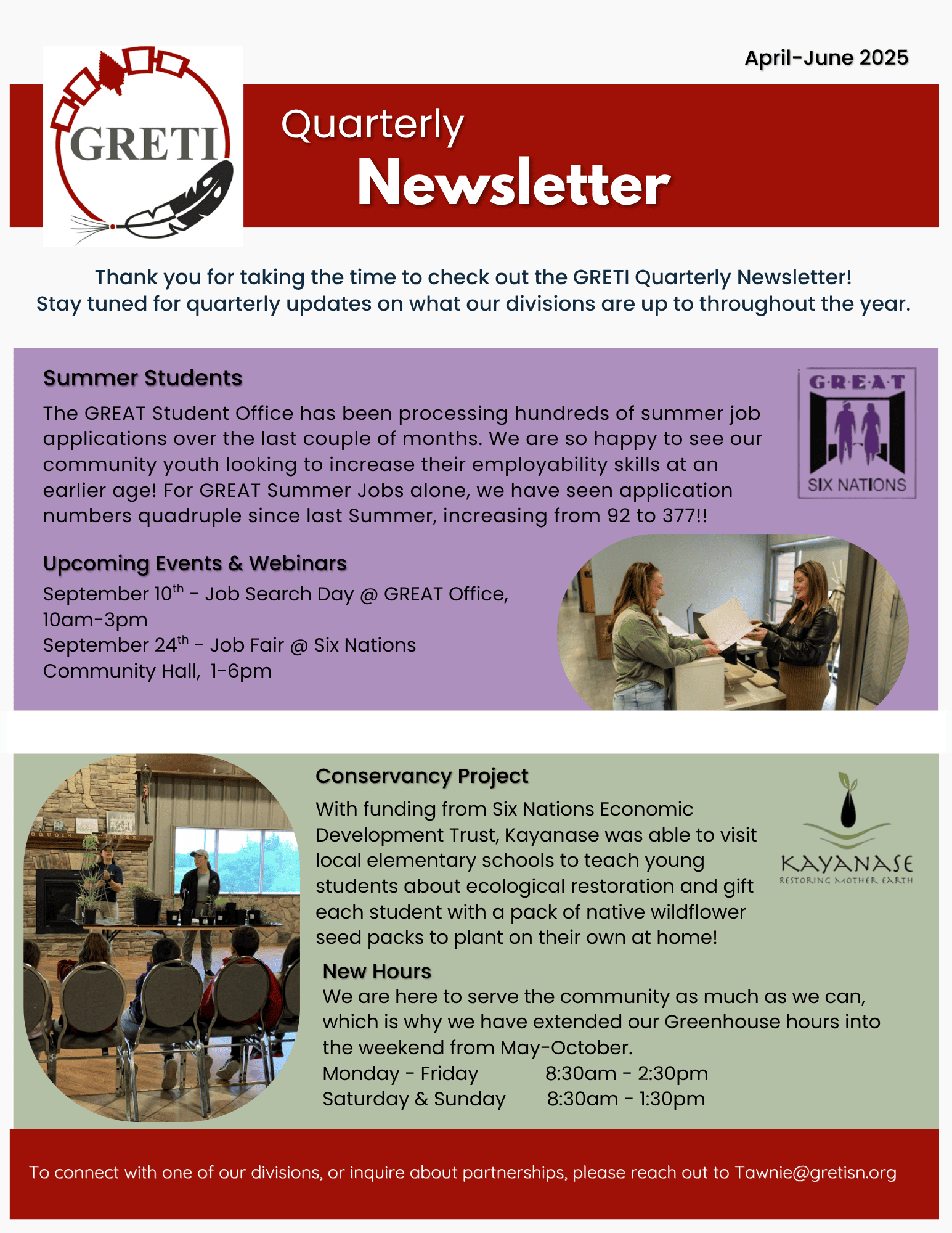Q1 Newsletter April - June 2025